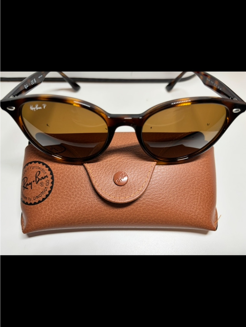 Ray-Ban Women's Tortoiseshell Sunglasses with Brown Lenses with prescription